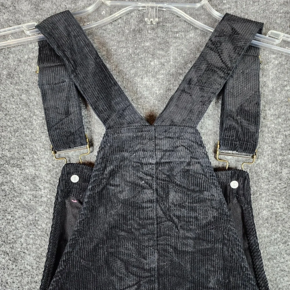 Copper Key Jumper Dress Womens XS CJ7667CDYB Black Corduroy Overall EUC